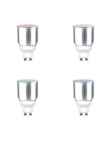 Ampoule basse consommation 12W GU10 220V ROUGE