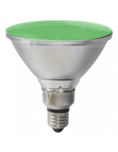 Ampoule EKO basse consommation PAR38 12W E27 220V VERTE